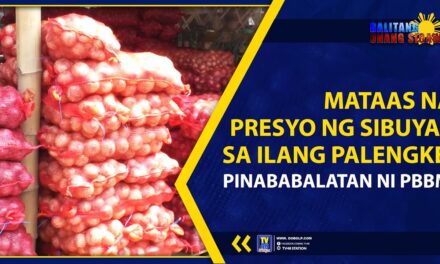 MATAAS NA PRESYO NG SIBUYAS SA ILANG PALENGKE, PINABABALATAN NI PBBM