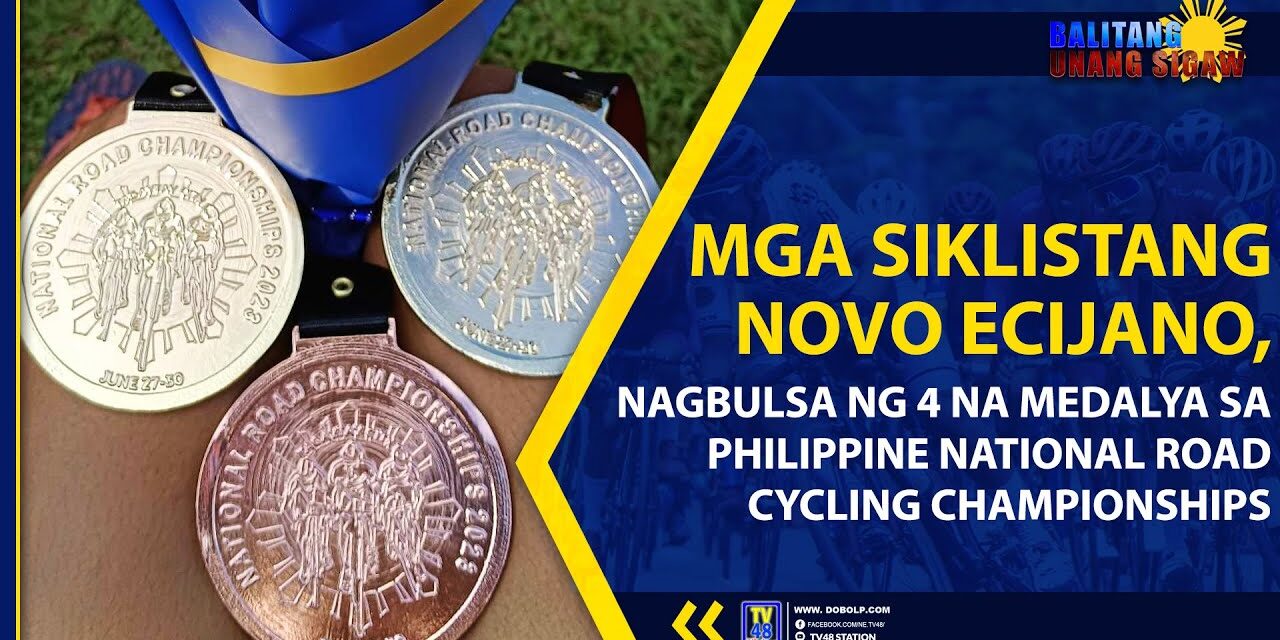 MGA SIKLISTANG NOVO ECIJANO, NAGBULSA NG 4 NA MEDALYA SA PHILIPPINE NATIONAL ROAD CYCLING CHAMPIONSHIPS