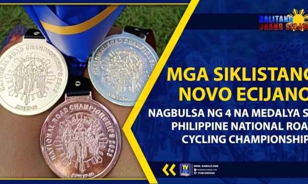 MGA SIKLISTANG NOVO ECIJANO, NAGBULSA NG 4 NA MEDALYA SA PHILIPPINE NATIONAL ROAD CYCLING CHAMPIONSHIPS