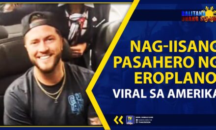 NAG-IISANG PASAHERO NG EROPLANO, VIRAL SA AMERIKA