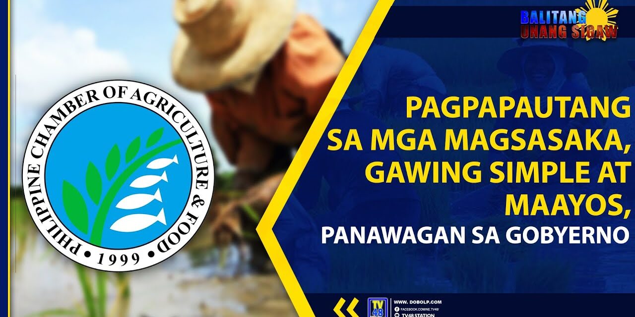 PAGPAPAUTANG SA MGA MAGSASAKA, GAWING SIMPLE AT MAAYOS, PANAWAGAN SA GOBYERNO