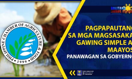 PAGPAPAUTANG SA MGA MAGSASAKA, GAWING SIMPLE AT MAAYOS, PANAWAGAN SA GOBYERNO