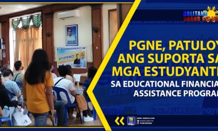 PGNE, PATULOY ANG SUPORTA SA MGA ESTUDYANTE SA EDUCATIONAL FINANCIAL ASSISTANCE PROGRAM
