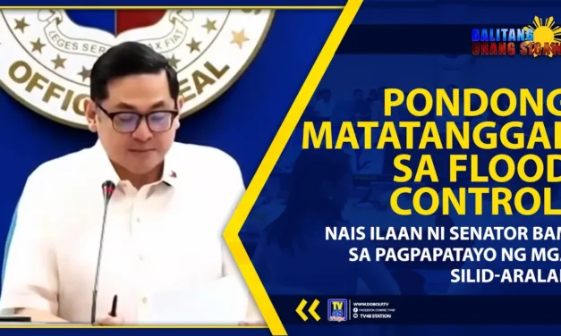 PONDONG MATATANGGAL SA FLOOD CONTROL, NAIS ILAAN NI SENATOR BAM SA PAGPAPATAYO NG MGA SILID-ARALAN