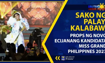 SAKO NG PALAY, KALABAW, PROPS NG NOVO ECIJANANG KANDIDATA SA MISS GRAND PHILIPPINES 2023