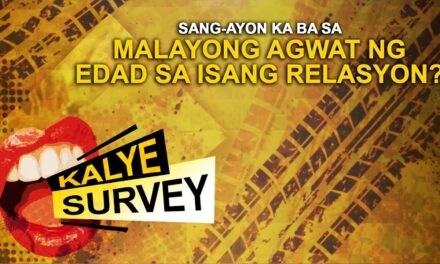 SANG-AYON KA BA SA MALAYONG AGWAT NG EDAD SA ISANG RELASYON?