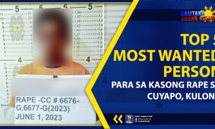 TOP 5 MOST WANTED PERSON PARA SA KASONG RAPE SA CUYAPO, KULONG