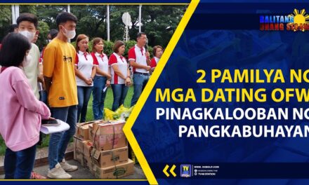 2 PAMILYA NG MGA DATING OFW, PINAGKALOOBAN NG PANGKABUHAYAN