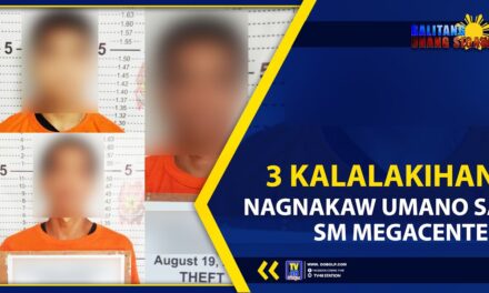 3 KALALAKIHAN, NAGNAKAW UMANO SA SM MEGACENTER