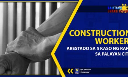 CONSTRUCTION WORKER, ARESTADO SA 5 KASO NG RAPE SA PALAYAN CITY