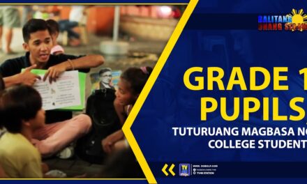 GRADE 1 PUPILS, TUTURUANG MAGBASA NG COLLEGE STUDENTS