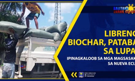 LIBRENG BIOCHAR, PATABA SA LUPA, IPINAGKALOOB SA MGA MAGSASAKA SA NUEVA ECIJA