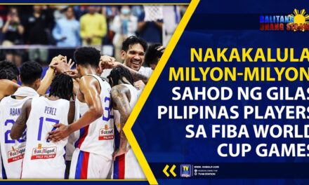NAKAKALULA! MILYON-MILYON, SAHOD NG GILAS PILIPINAS PLAYERS SA FIBA WORLD CUP GAMES