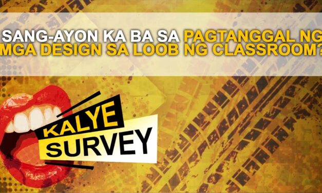 SANG AYON KA BA SA PAGTANGGAL NG MGA DESIGN SA LOOB NG CLASSROOM?