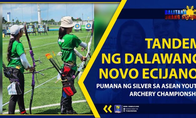 TANDEM NG DALAWANG NOVO ECIJANO, PUMANA NG SILVER SA ASEAN YOUTH ARCHERY CHAMPIONSHIP