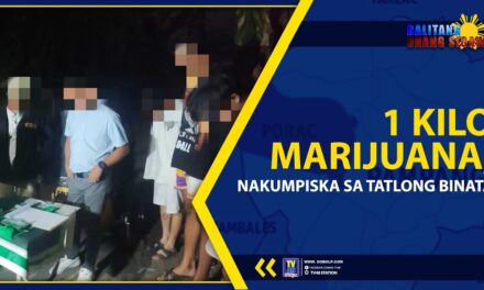 1 KILO MARIJUANA, NAKUMPISKA SA TATLONG BINATA