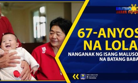 67-ANYOS NA LOLA, NANGANAK NG ISANG MALUSOG NA BATANG BABAE