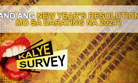 ANO ANG NEW YEAR’S RESOLUTION MO SA DARATING NA 2024?