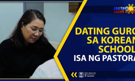 DATING GURO SA KOREAN SCHOOL, ISA NG PASTORA
