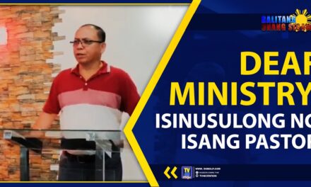 DEAF MINISTRY, ISINUSULONG NG ISANG PASTOR