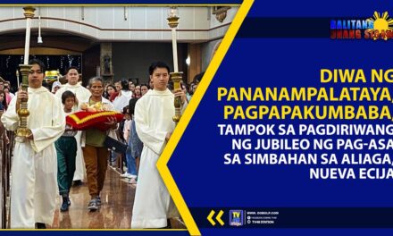 DIWA NG PANANAMPALATAYA, PAGPAPAKUMBABA, TAMPOK SA PAGDIRIWANG NG JUBILEO NG PAG-ASA SA SIMABAHAN SA ALIAGA, NUEVA ECIJA