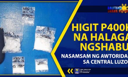 HIGIT P400K NA HALAGA NG SHABU, NASAMSAM NG AWTORIDAD SA CENTRAL LUZON