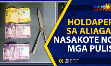 HOLDAPER SA ALIAGA, NASAKOTE NG MGA PULIS