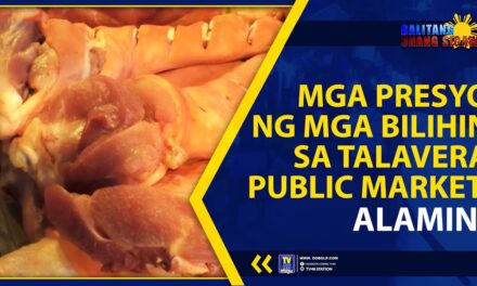 MGA PRESYO NG MGA BILIHIN SA TALAVERA PUBLIC MARKET, ALAMIN!