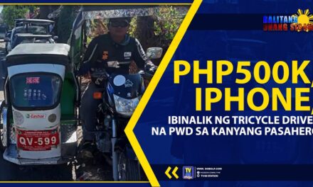 PHP500K, IPHONE, IBINALIK NG TRICYCLE DRIVER NA PWD SA KANYANG PASAHERO
