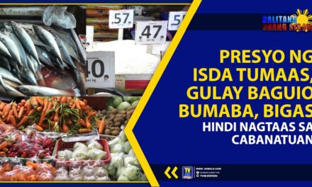 PRESYO NG ISDA TUMAAS,GULAY BAGUIO BUMABA,BIGAS HINDI NAGTAAS SA CABANATUAN
