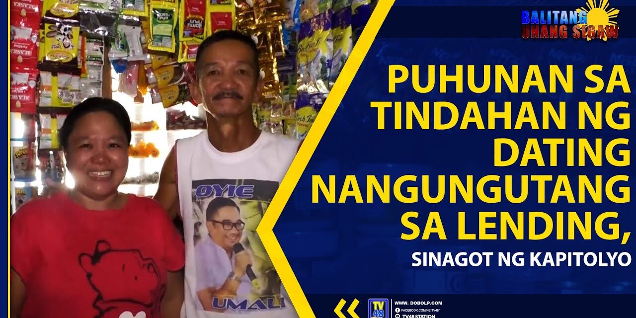 PUHUNAN SA TINDAHAN NG DATING NANGUNGUTANG SA LENDING, SINAGOT NG KAPITOLYO