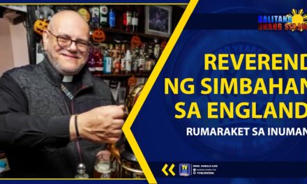 REVEREND NG SIMBAHAN SA ENGLAND, RUMARAKET SA INUMAN?