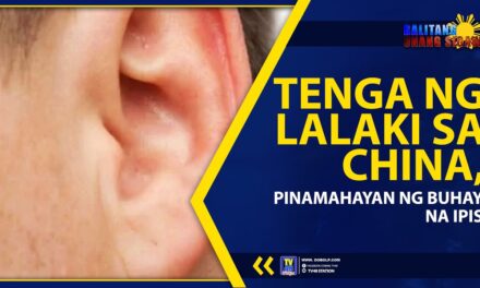 TENGA NG LALAKI SA CHINA, PINAMAHAYAN NG BUHAY NA IPIS