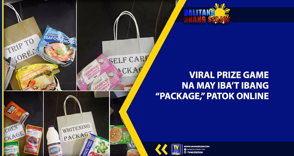 VIRAL PRIZE GAME NA MAY IBA’T IBANG “PACKAGE,” PATOK ONLINE