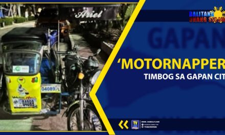 ‘MOTORNAPPER’, TIMBOG SA GAPAN CITY