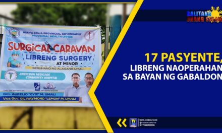 17 PASYENTE, LIBRENG NAOPERAHAN SA BAYAN NG GABALDON