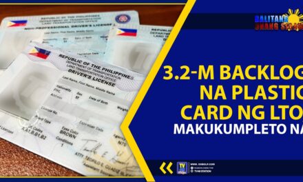 3.2-M BACKLOG NA PLASTIC CARD NG LTO, MAKUKUMPLETO NA!