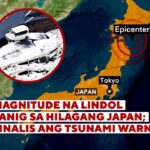 7.5-MAGNITUDE NA LINDOL YUMANIG SA HILAGANG JAPAN; JMA INALIS ANG TSUNAMI WARNING