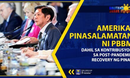 AMERIKA, PINASALAMATAN NI PBBM DAHIL SA KONTRIBUSYON SA POST-PANDEMIC RECOVERY NG PINAS