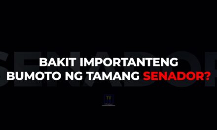 BAKIT IMPORTANTENG BUMOTO NG TAMANG SENADOR?