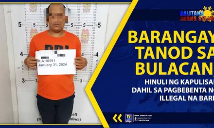 BARANGAY TANOD SA BULACAN, HINULI NG KAPULISAN DAHIL SA PAGBEBENTA NG ILLEGAL NA BARIL
