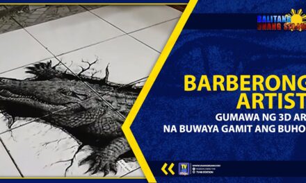 BARBERONG ARTIST, GUMAWA NG 3D ART NA BUWAYA GAMIT ANG BUHOK