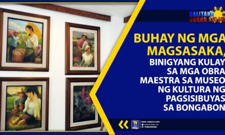 BUHAY NG MGA MAGSASAKA, BINIGYANG KULAY SA MGA OBRA MAESTRA SA MUSEO NG KULTURA NG PAGSISIBUYAS SA BONGABON