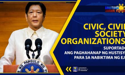 CIVIC, CIVIL SOCIETY ORGANIZATIONS, SUPORTADO ANG PAGHAHANAP NG HUSTISYA PARA SA MGA NABIKTIMA NG EJK