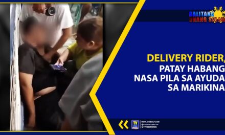 DELIVERY RIDER, PATAY HABANG NASA PILA SA AYUDA SA MARIKINA