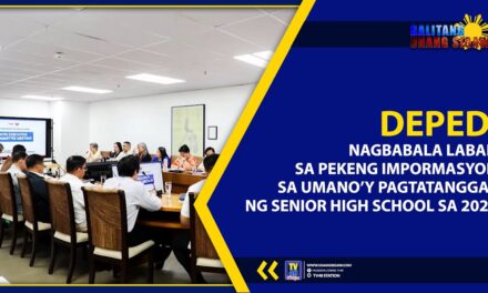 DEPED, NAGBABALA LABAN SA PEKENG IMPORMASYON SA UMANO’Y PAGTATANGGAL NG SENIOR HIGH SCHOOL SA 2026