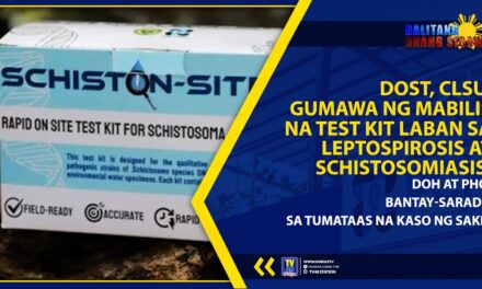 DOST, CLSU, GUMAWA NG MABILIS NA TEST KIT LABAN SA LEPTOSPIROSIS AT SCHISTOSOMIASIS