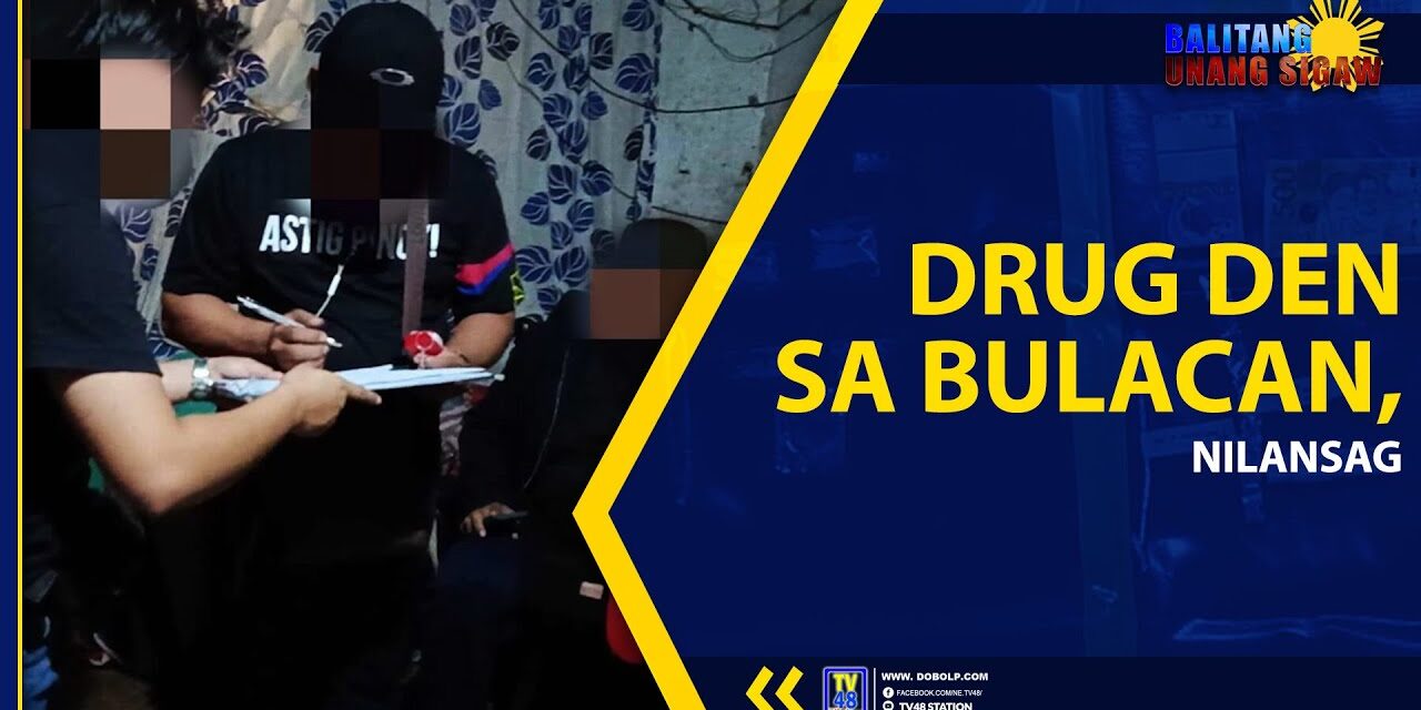 DRUG DEN SA BULACAN, NILANSAG