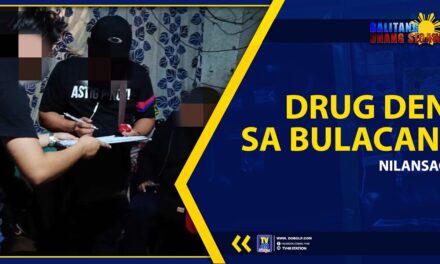 DRUG DEN SA BULACAN, NILANSAG