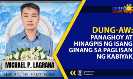DUNG-AW: PANAGHOY AT HINAGPIS NG ISANG GINANG SA PAGLISAN NG KABIYAK